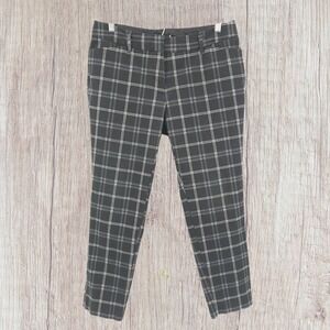 Worthington Dark Academia Preppy Office Career Minimalist Plaid Tartan Pants 6